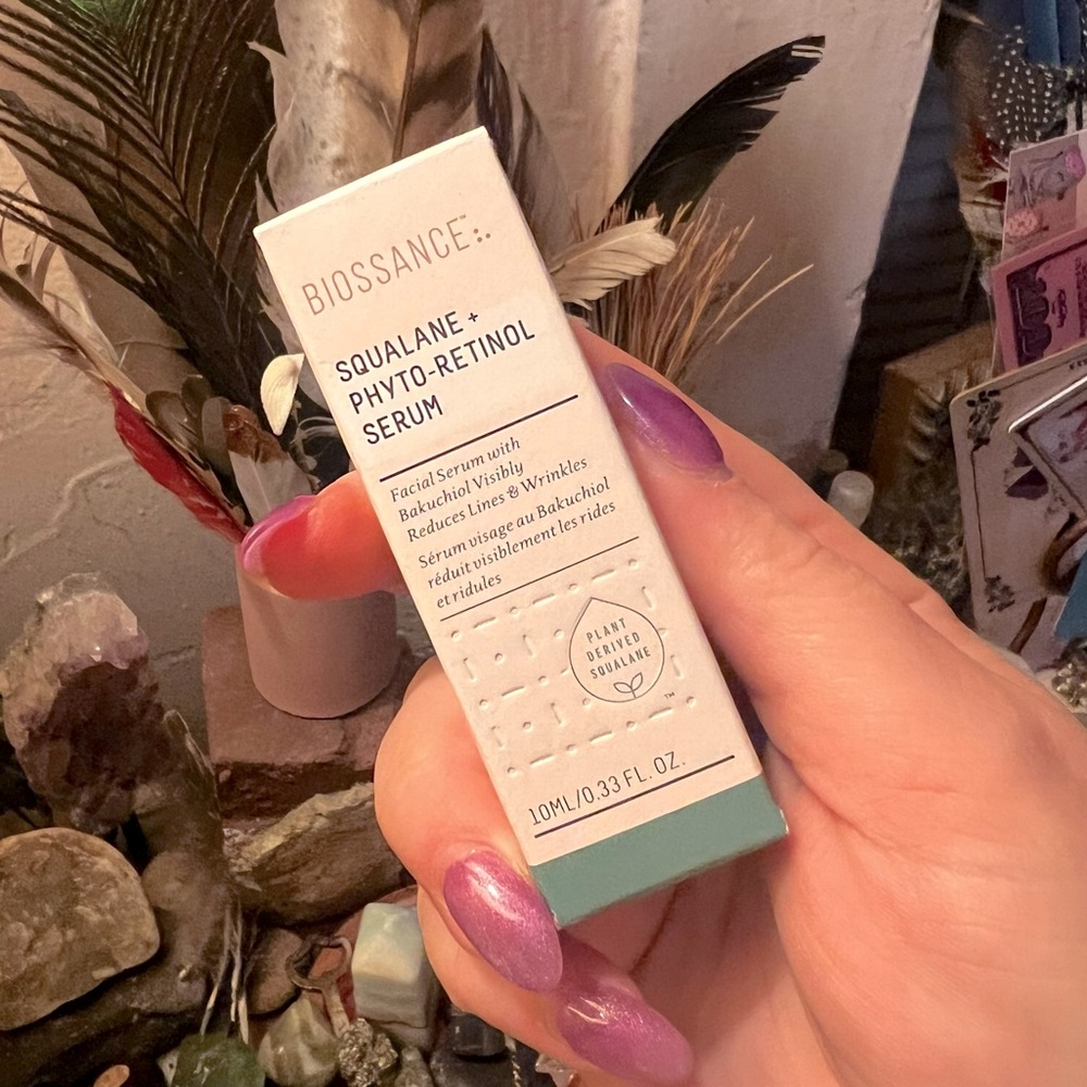 Biossance Squalane Phyto Retinol Serum 0.34oz / 10mL Travel Size NWOT NIB